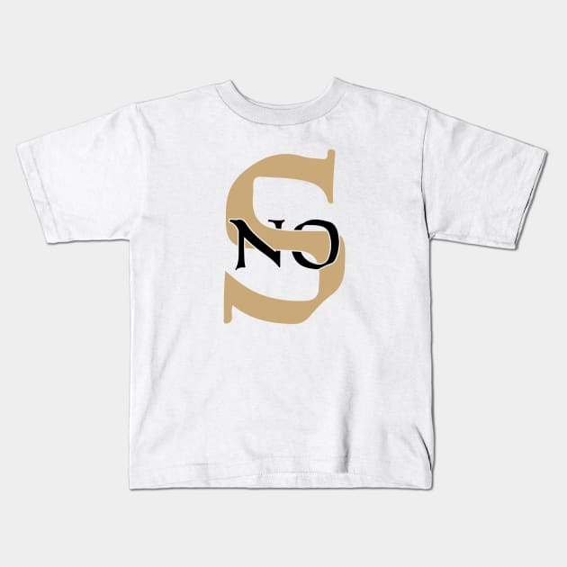 NOS New Orleans Saints Kids T-Shirt by The Side Porch LLC